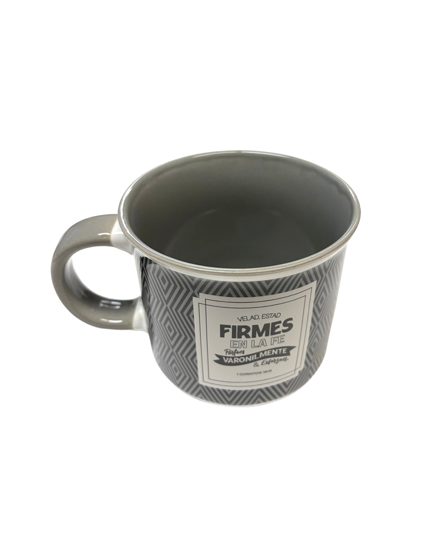 Taza 18 OZ.Colección Valiente. Velad, estad firmes.