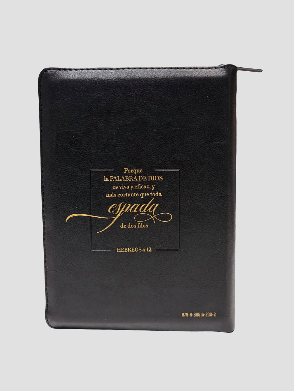Biblia Espada de Bolsillo con Cierre RV1960, imit negro con índice - Hebreos 4:12