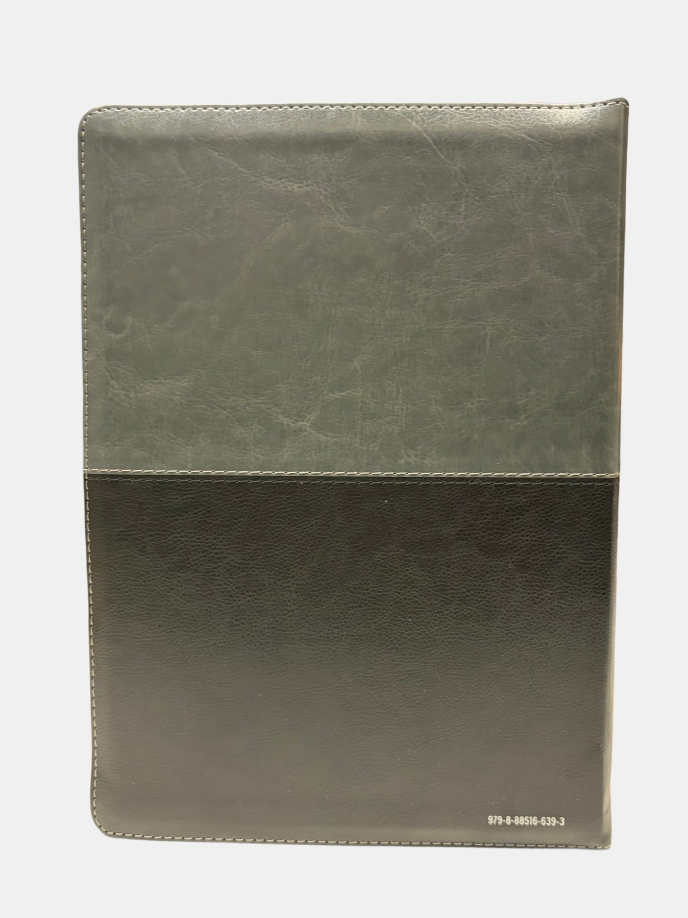 Biblia con Cierre Letra Gigante 15 puntos RV1960, imit piel negro y gris león con índice