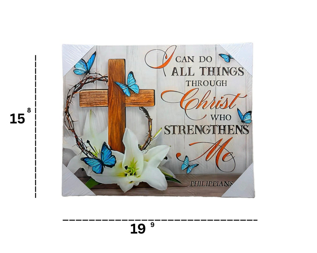 I can all thing through chirst who strength me (Philippians 4:13)