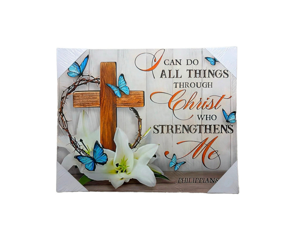 I can all thing through chirst who strength me (Philippians 4:13)