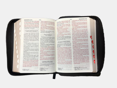 Biblia Espada de Bolsillo con Cierre RV1960, imit negro con índice - Hebreos 4:12