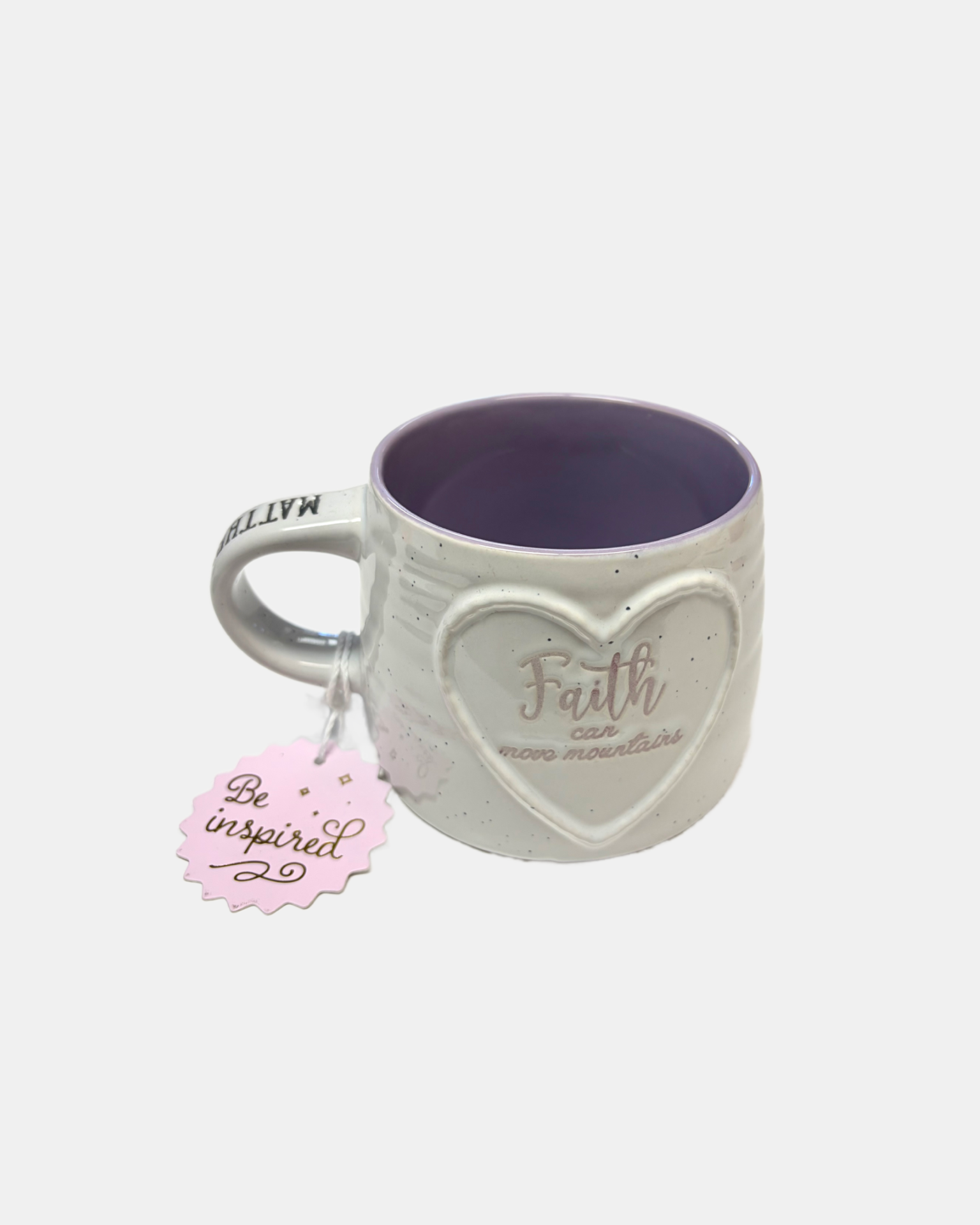 Faith can move mountains Matthew 17:20 mug