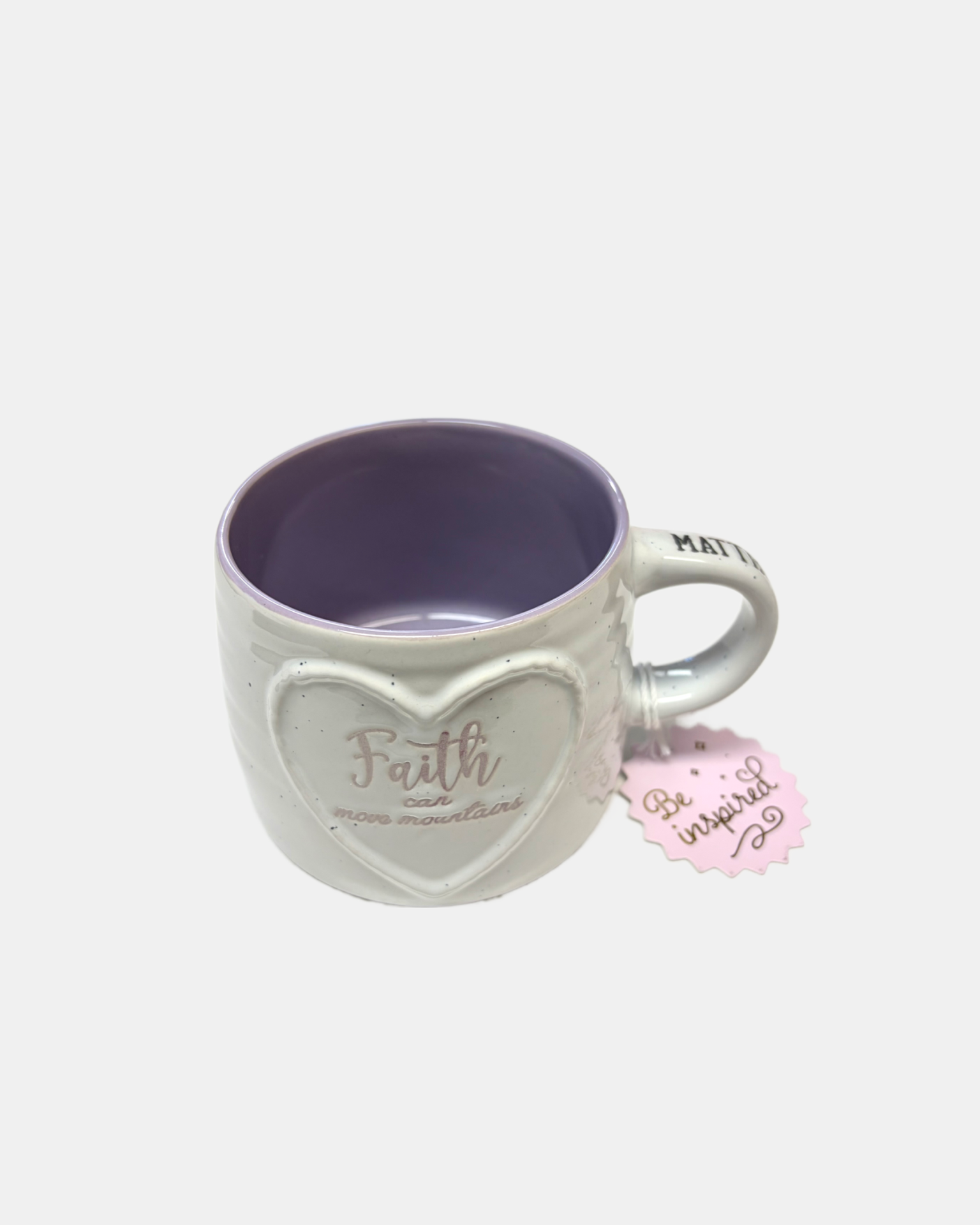 Faith can move mountains Matthew 17:20 mug