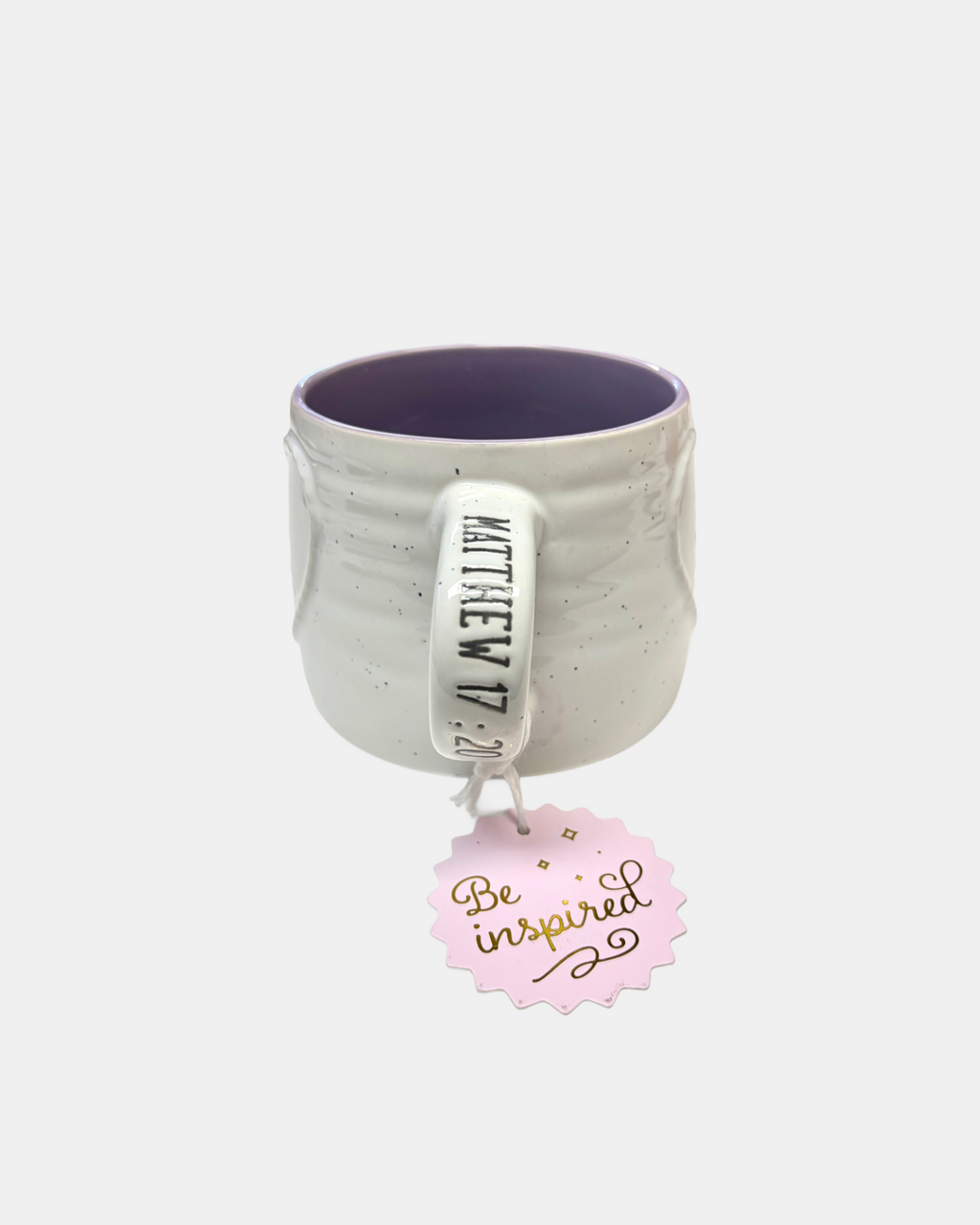 Faith can move mountains Matthew 17:20 mug
