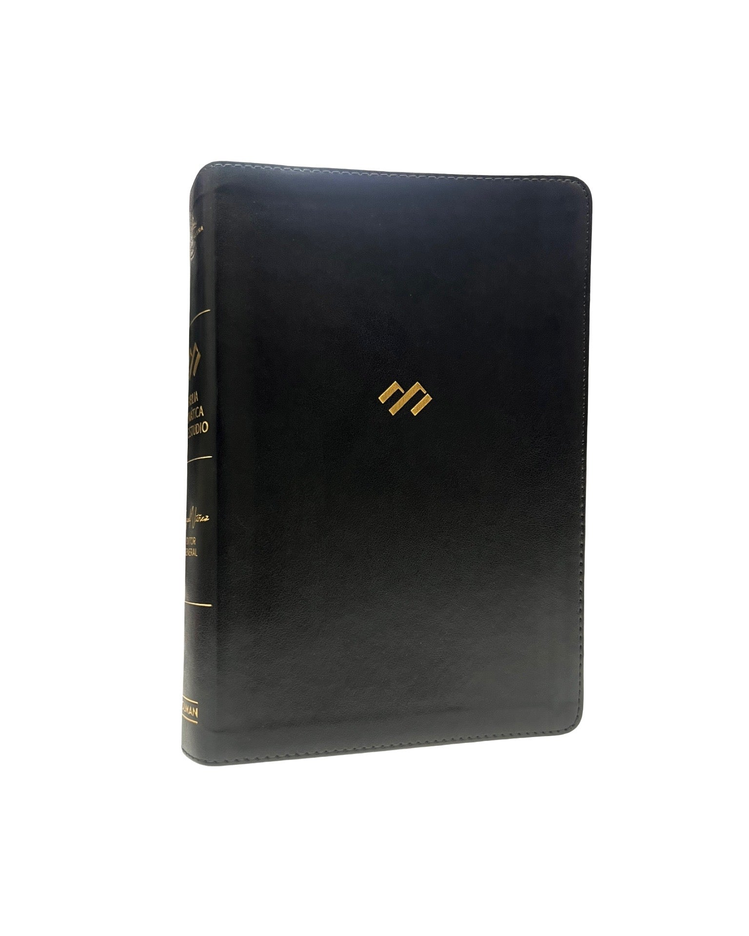 RVR 1960 Biblia tematica de estudio, negro piel genuina