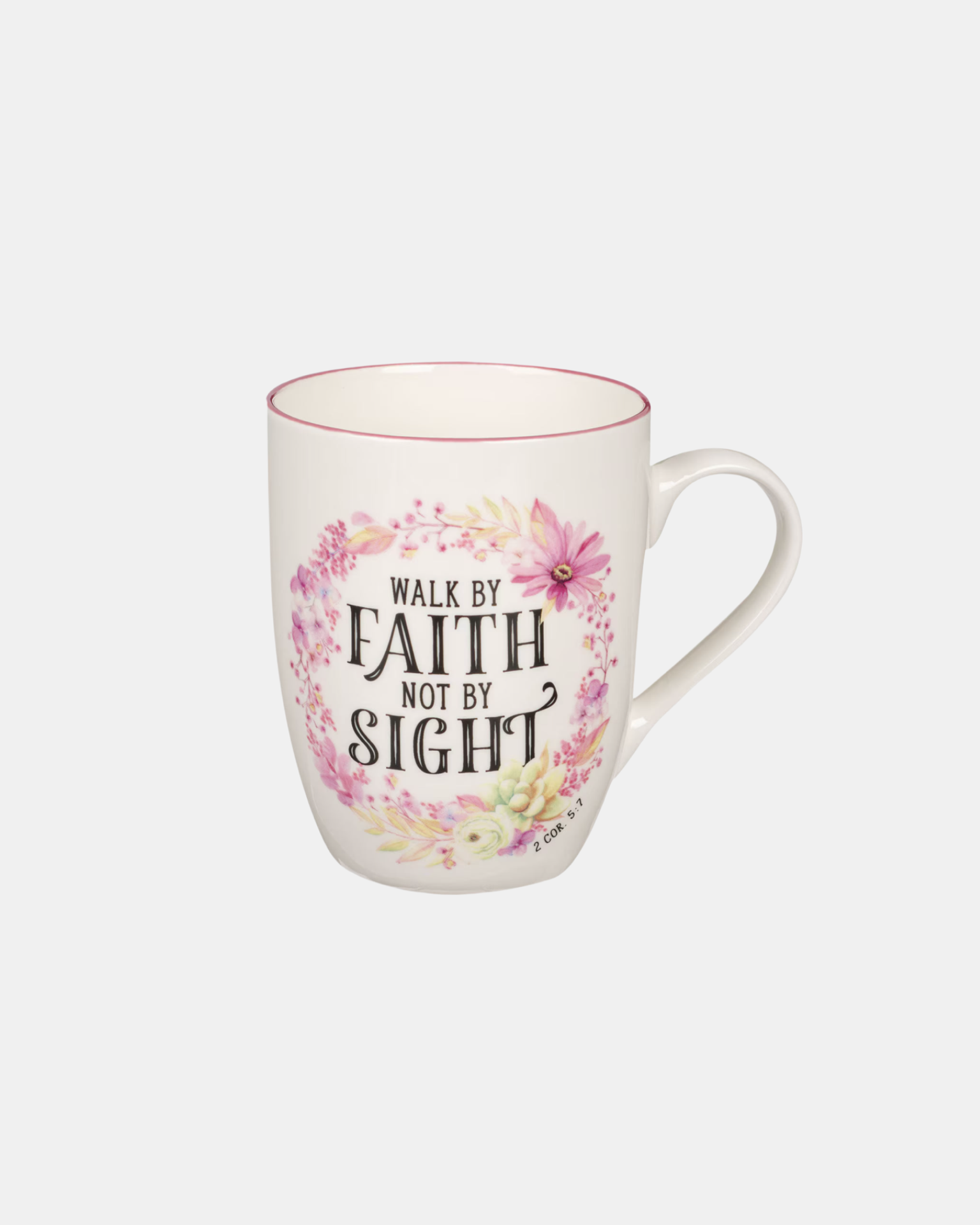 mug - walk by Faith not by sight- 2 Corinthians 5:7