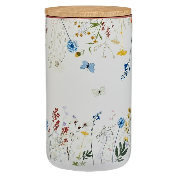 Give Thanks Topsy-Turvy Wildflower Ceramic Gratitude Jar - 1 Thessalonians 5:18