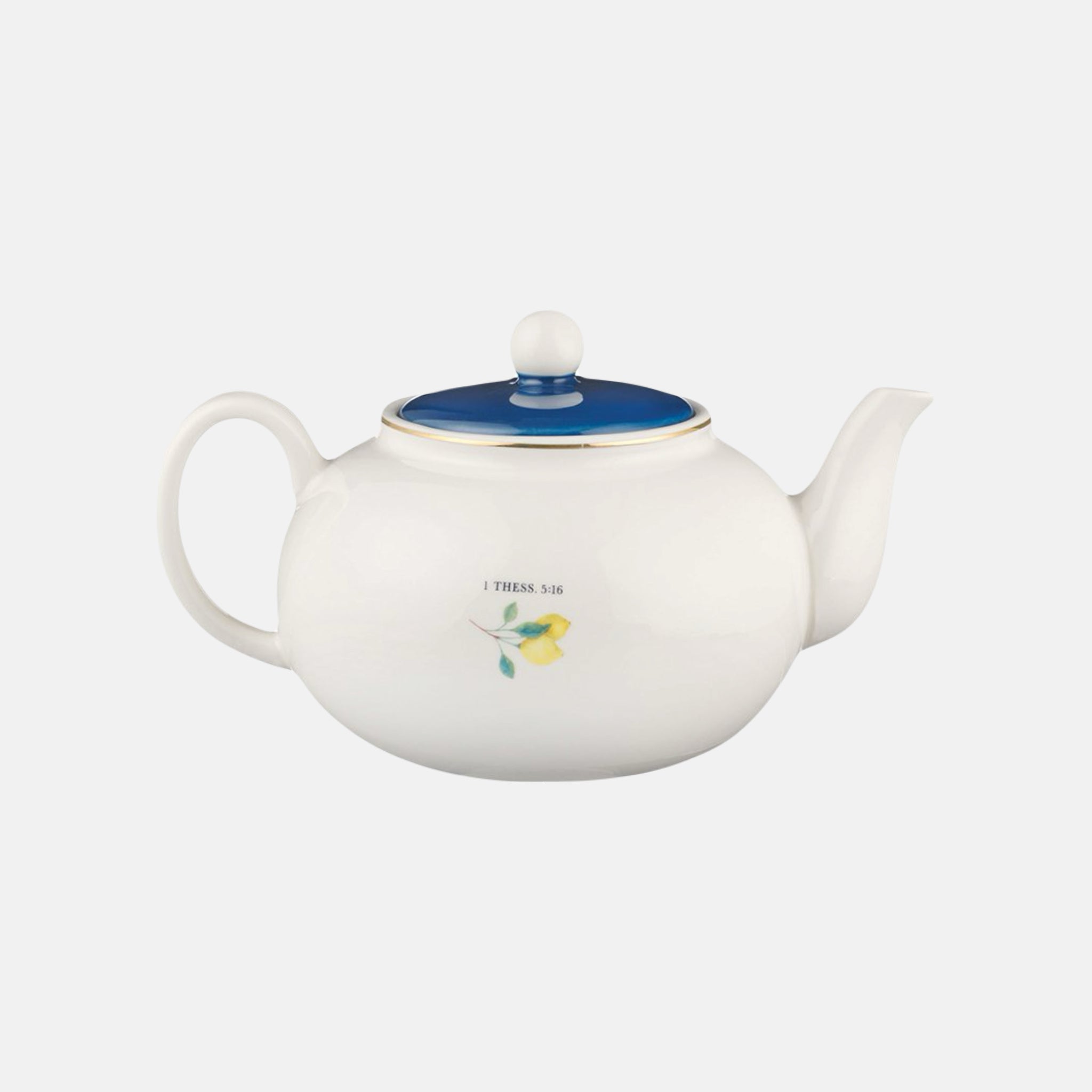 Rejoice Always Lemon Ceramic Teapot - 1 Thessalonians 5:16