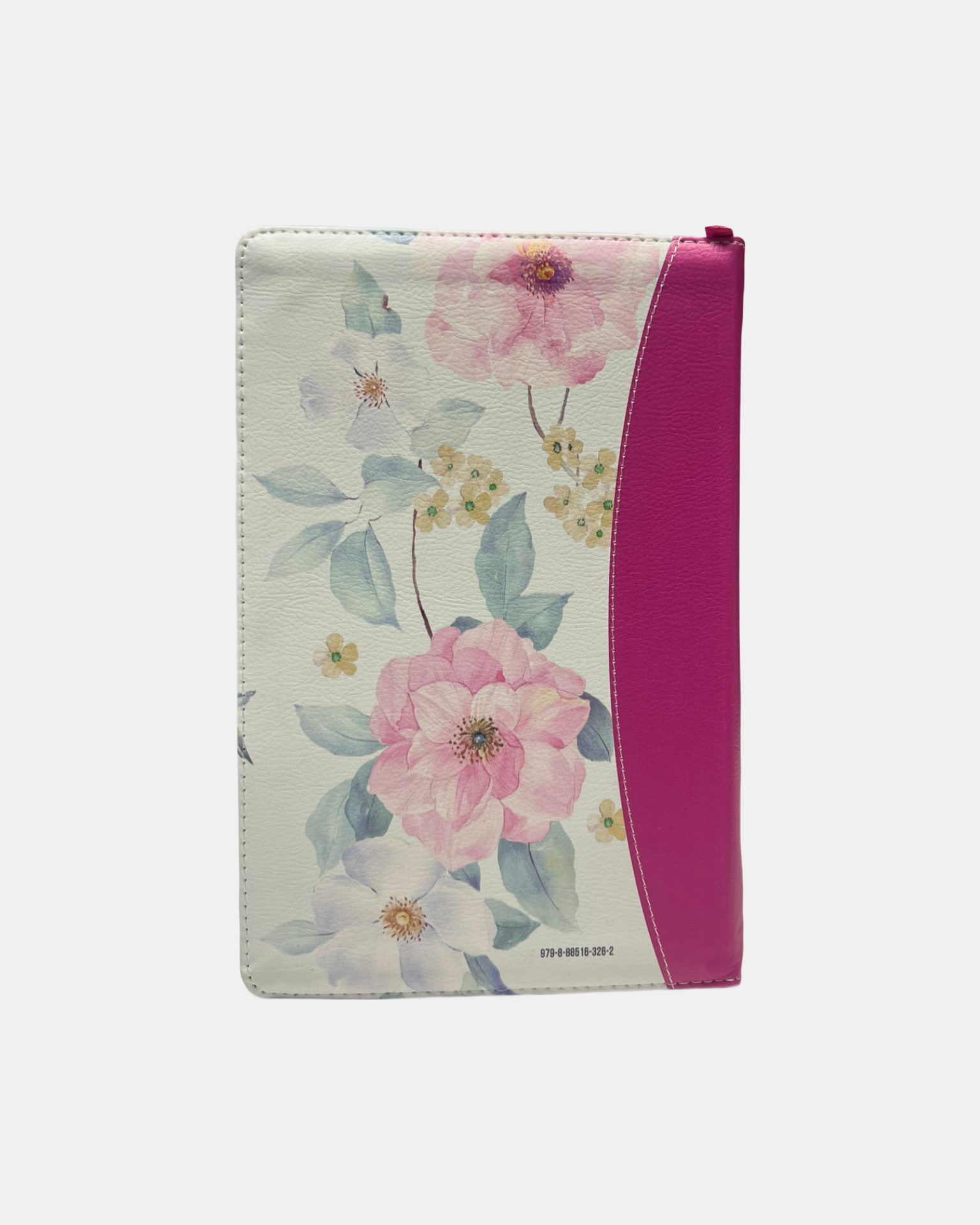 Biblia Rvr 1960  con cierre y índice Flores Rosa