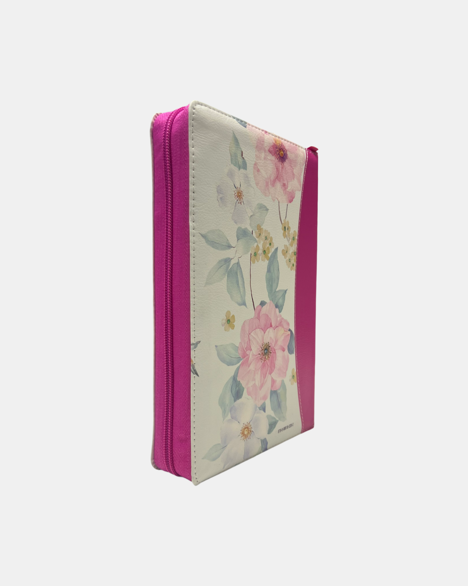 Biblia Rvr 1960  con cierre y índice Flores Rosa