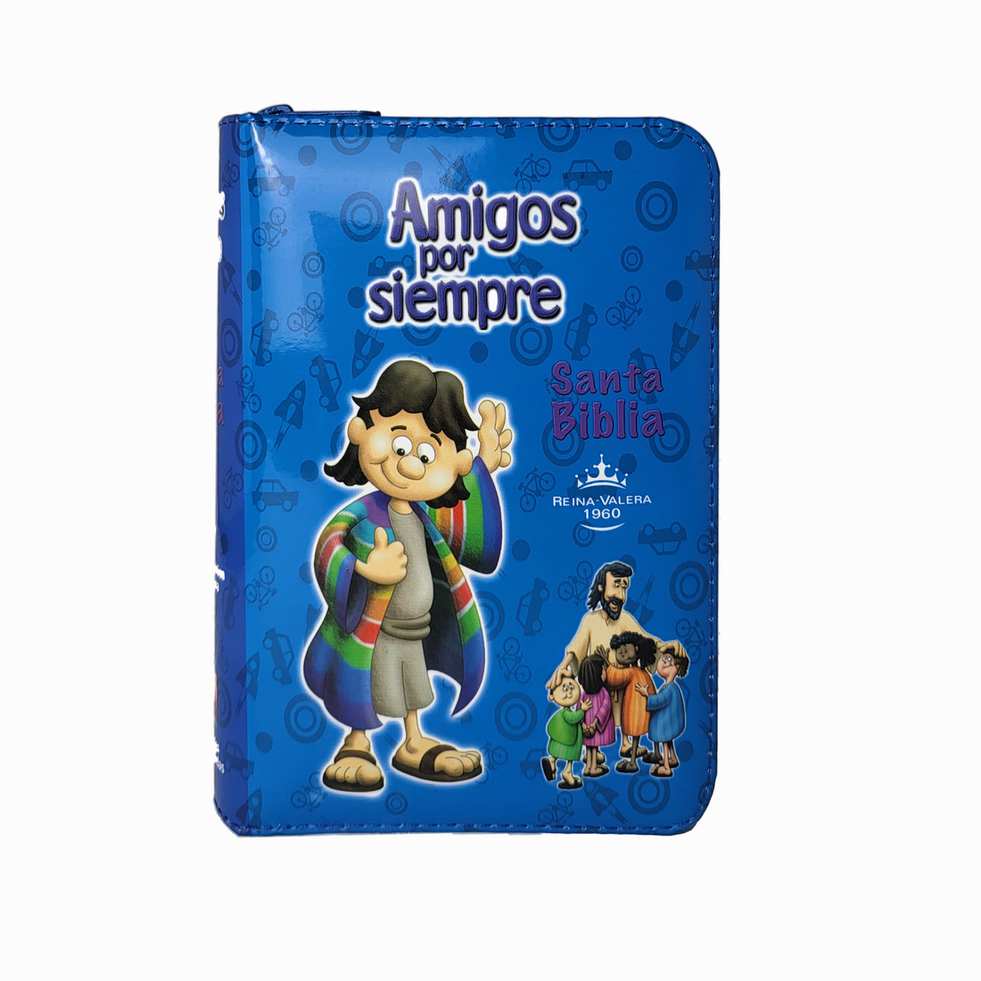 Biblia para ninos Amigos por Siempre Azul con Cierre