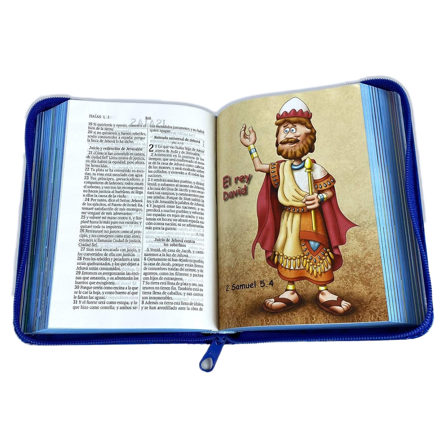 Biblia para ninos Amigos por Siempre Azul con Cierre