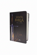 Biblia Espada Letra Grande 12 puntos RV1960, imit piel negro